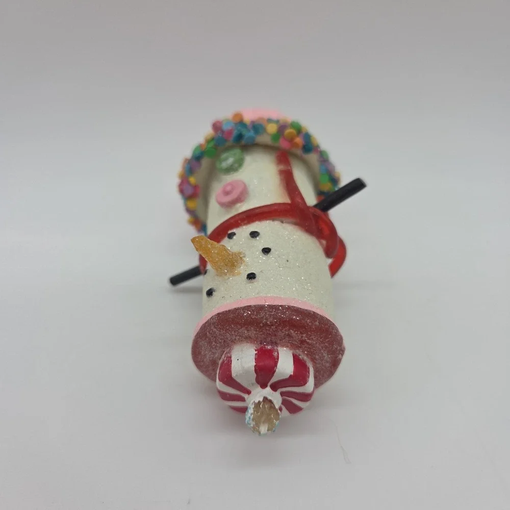 SCF S'more Snowman Ornament Cupcake Mint Candy 3.75